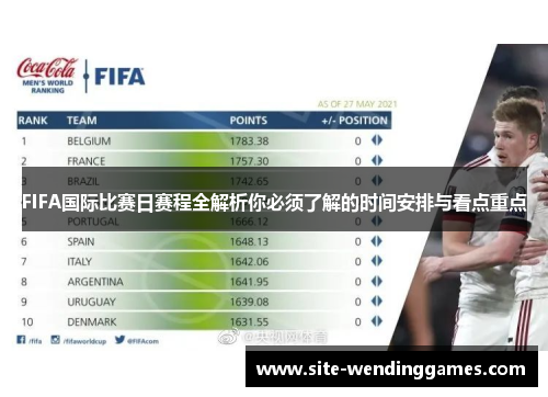 FIFA国际比赛日赛程全解析你必须了解的时间安排与看点重点