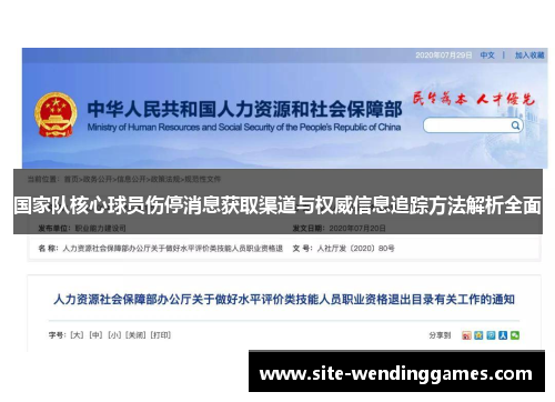 国家队核心球员伤停消息获取渠道与权威信息追踪方法解析全面